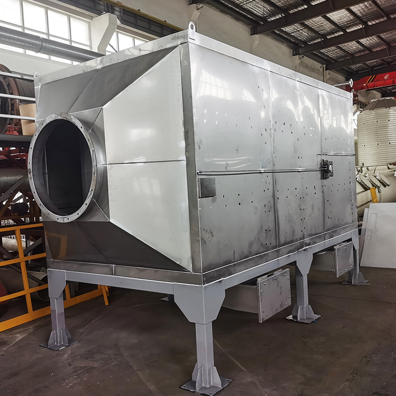 Felültöltős és oldalsó ürítő szerkezet 304 rozsdamentes acél aktív szén adszorpciós doboz