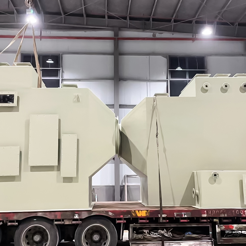 FRP vízszintes gázmosó torony