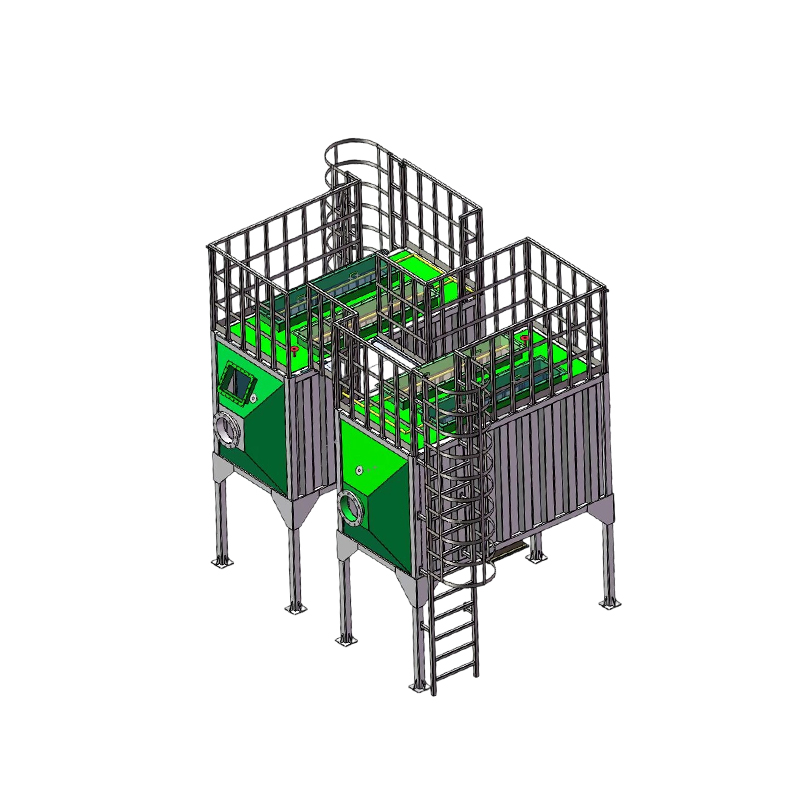 Felülről és alsó oldalról tölthető szénacél aktívszén adszorpciós doboz